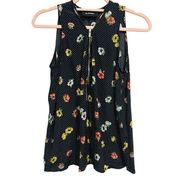 THE KOOPLES Womens 100% Silk Camellia Dots Tank Top Size Small S - Picture 5 of 12